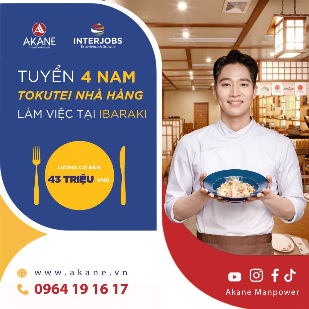  4 NAM KỸ NĂNG ĐẶC ĐỊNH NHÀ HÀNG 