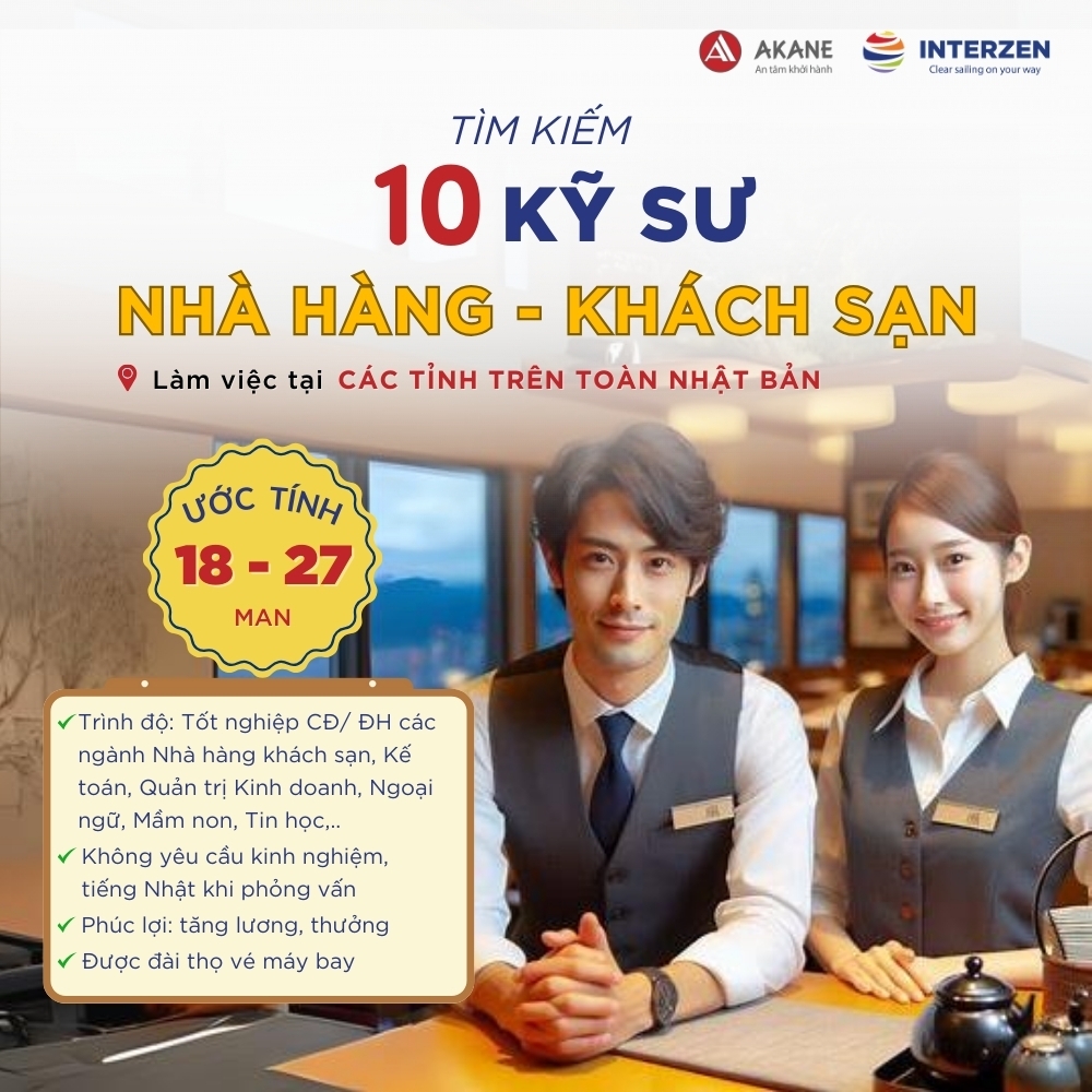 10 KỸ SƯ NHÀ HÀNG & KHÁCH SẠN