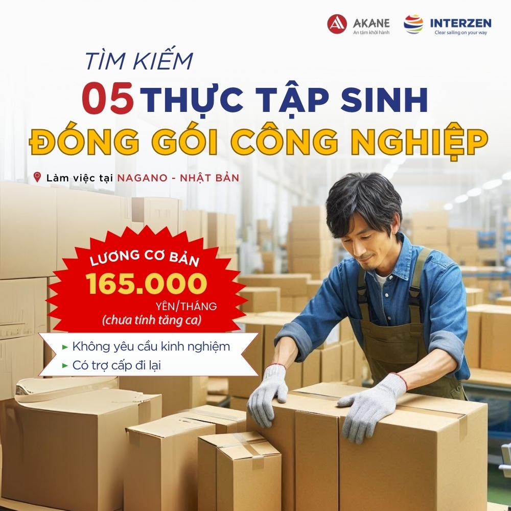 01 THỰC TẬP SINH ĐÓNG GÓI