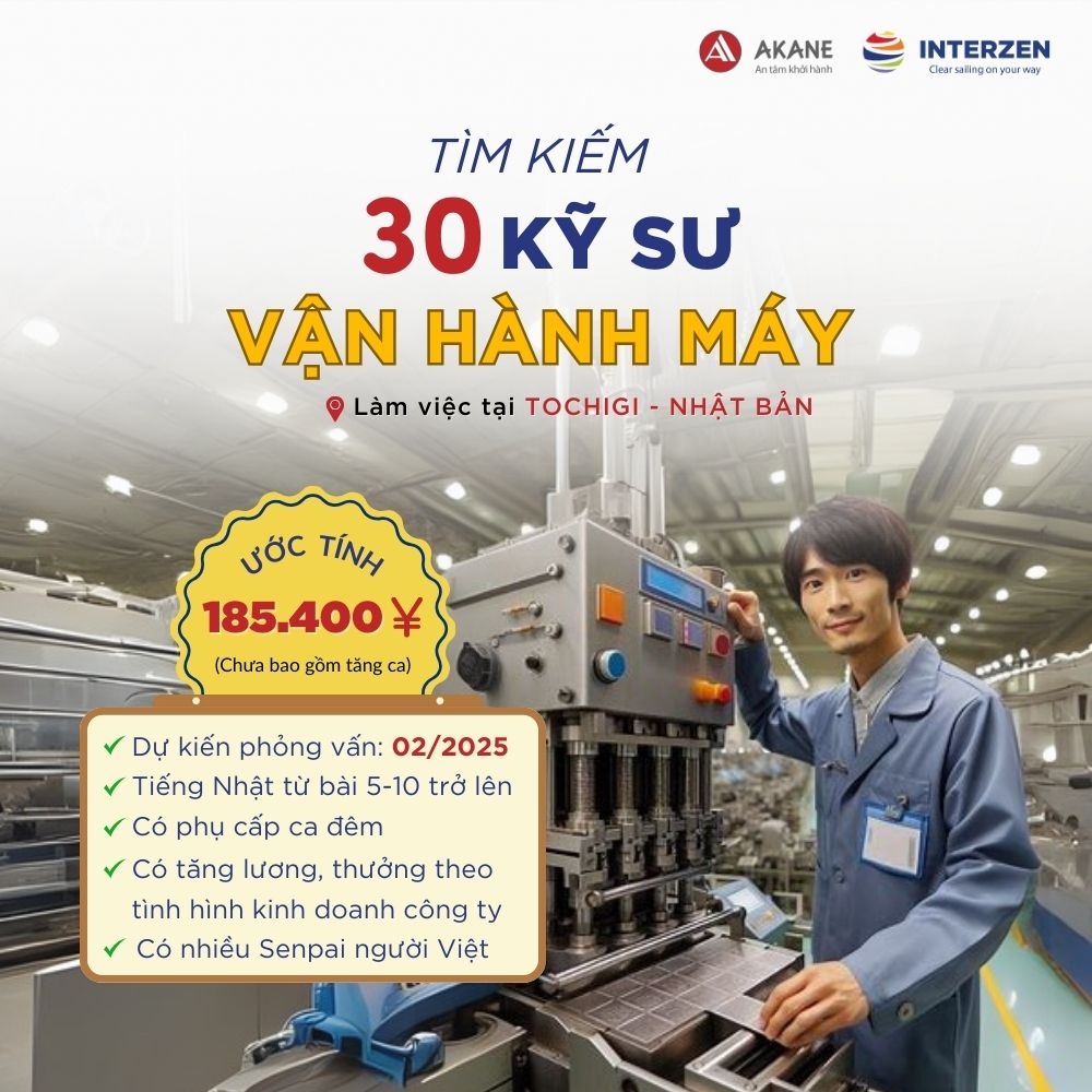 30 KỸ SƯ VẬN HÀNH MÁY