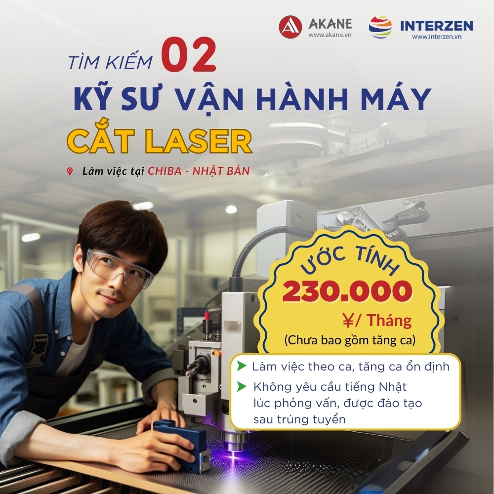 02 KỸ SƯ VẬN HÀNH MÁY CẮT LASER