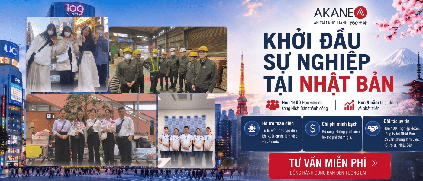 Khởi Đầu Sự Nghiệp Tại Nhật Bản – Xuất Khẩu Lao Động Uy Tín Cùng Akane