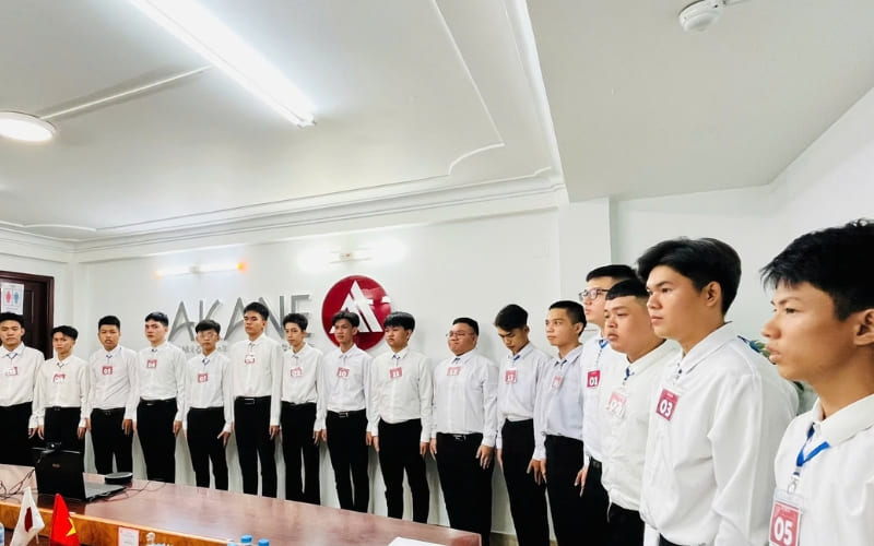 Học viên Akane phỏng vấn trực tuyến với nghiệp đoàn Nhật Bản và trúng tuyển